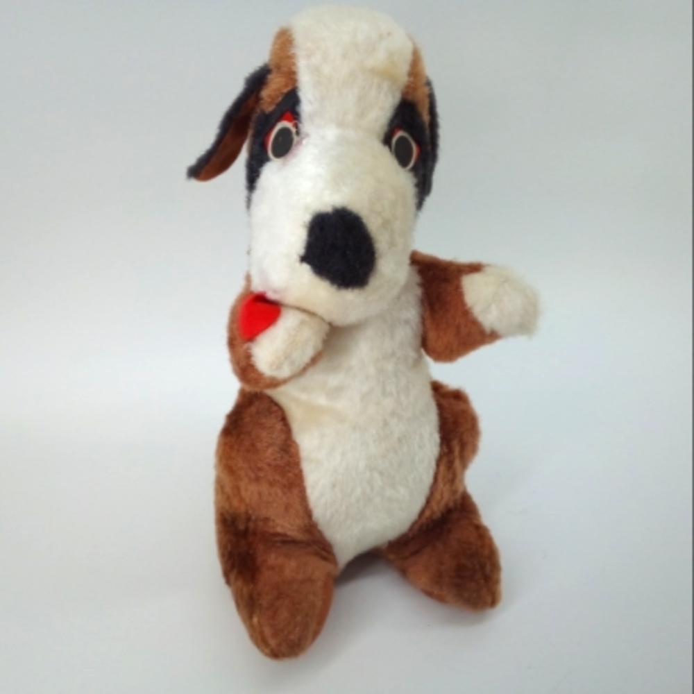 Vintage Superior Toy and Novelty Inc. 1960s Made in Korea St. Bernard Dog Plush